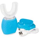 VITALmaxx 360° Schall-Zahnbürste | 4 Modi | 15.000 Schallschwingungen | Weiche Silikon-Borsten + Zahnfleischmassage | USB-Ladung