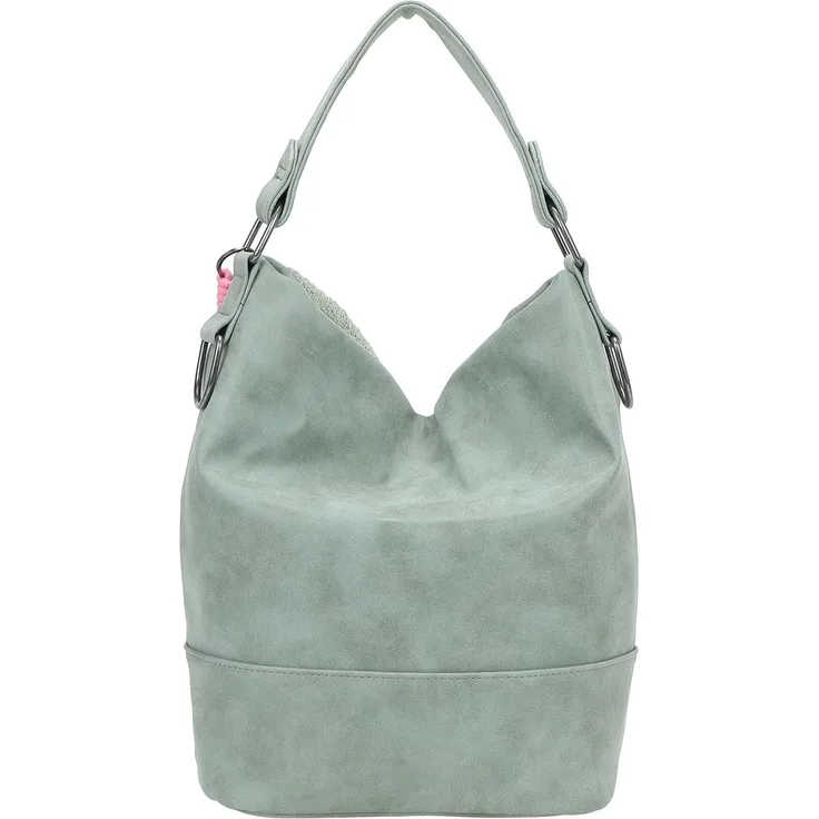 Fritzi aus Preußen Olga Schultertasche, 27 cm, Handtasche mit Magnetverschluss und geräumigem Hauptfach, Grün