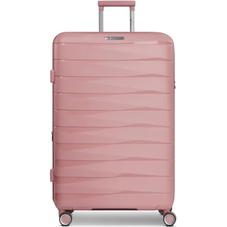 Franky Hartschalen-Trolley London, 4 Rollen, erweiterbar auf 35 cm, mit TSA-Schloss und Wäschefach, Polypropylen – Bild 8