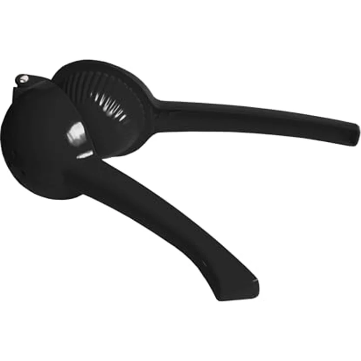 alpina HANDZITRONENPRESSE Schwarz, manuelle Zitruspresse aus Aluminium für Zitronen und Orangen, 7 cm Durchmesser, lebensmittelecht – Bild 2