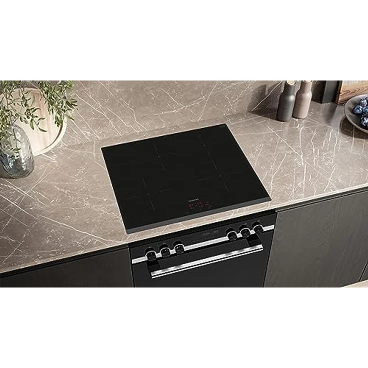 Siemens EI631CFB1E iQ300, Induktionskochfeld, 60 cm, herdgesteuert, Schwarz, Rahmenlos aufliegend, powerBoost, powerInduktion - schneller, sauberer und sicherer kochen, Timer – Bild 3
