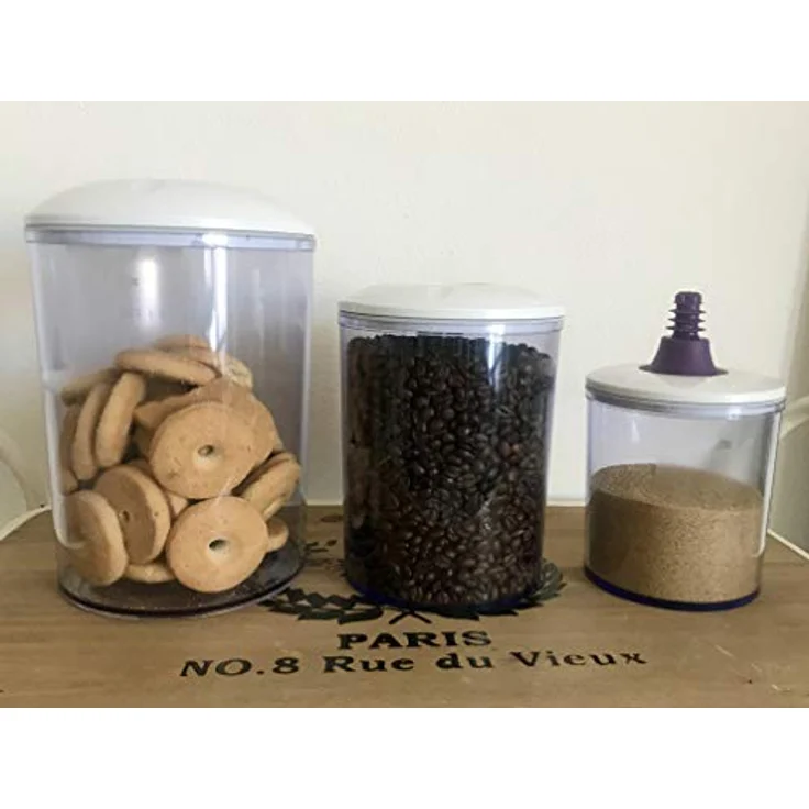 Magic Vac Vakuumierer ACO1182 SET, 3er Set Familienbehälter (0,75 l, 1,5 l, 3 l) mit Flaschenverschluss, geeignet für den Gefrierschrank – Bild 6