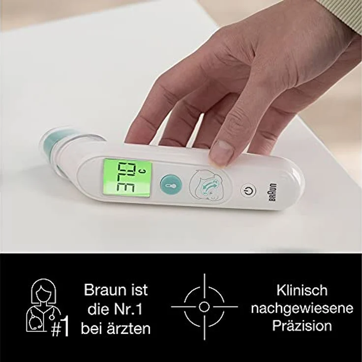 Braun BST200WE Fieberthermometer Mit LED Beleuchtung – Bild 3
