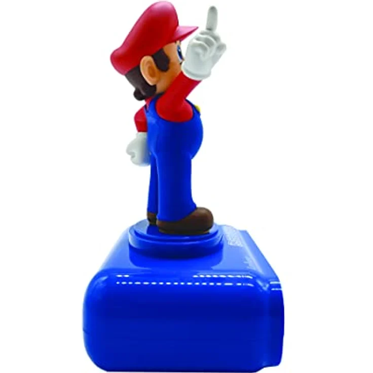 LEXIBOOK Nintendo Super Mario Digitaler Wecker, Blau mit Nachtlicht und Schlummerfunktion – Bild 2