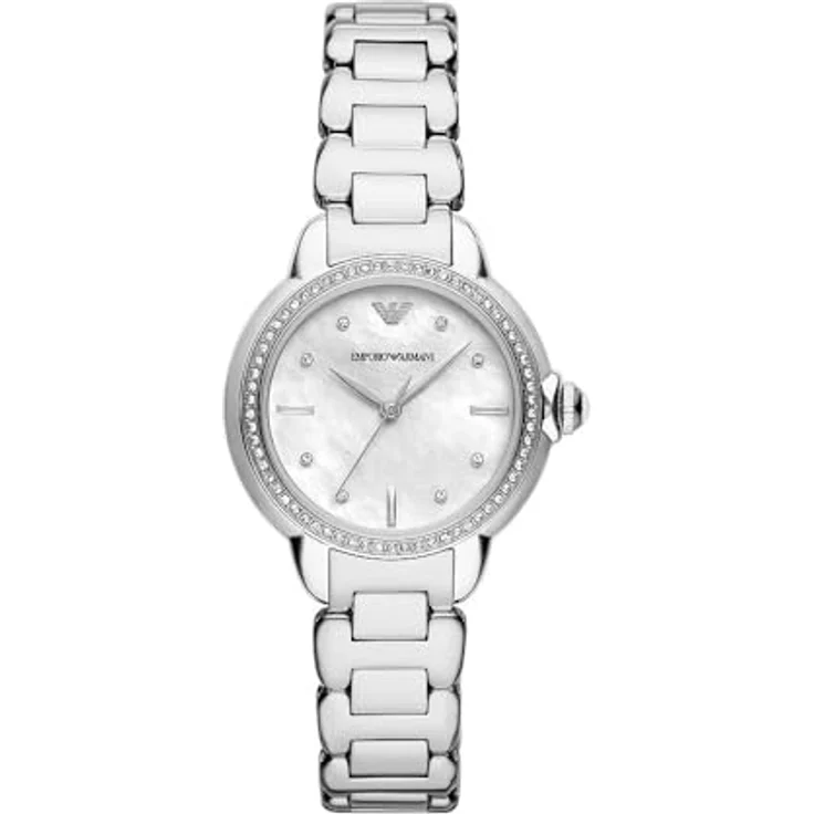 Emporio Armani Watch AR11596, Edelstahlarmband, Perlmuttzifferblatt, wasserdicht bis 50 m – Bild 1