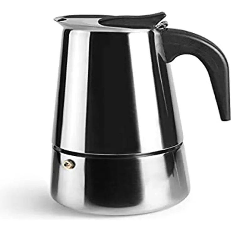 IBILI - Express-Kaffeekocher Moka, 10 Tassen, 460 ml, Edelstahl, für Induktionsherde geeignet