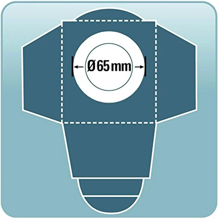 Einhell Schmutzfangsack 25l, 5er Set für Nass-Trockensauger, geeignet für 65mm Anschluss, Papier – Bild 2