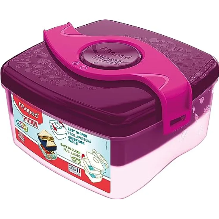 Maped PICNIK - Lunch-Box, Brot-Dose, Frühstücks-Dose ORIGINS KIDS - pink