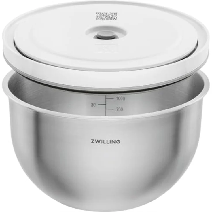 ZWILLING Fresh & Save Vakuumbehälter, M, 18 cm, Edelstahl, Metallic-Grau, für Vorratshaltung, spülmaschinen- und mikrowellengeeignet, backofenfest bis 180 °C – Bild 2