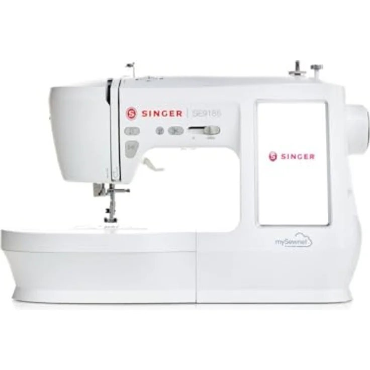 Singer SE 9185, Nähmaschine mit WiFi und Stickfunktion, Weiss – Bild 1
