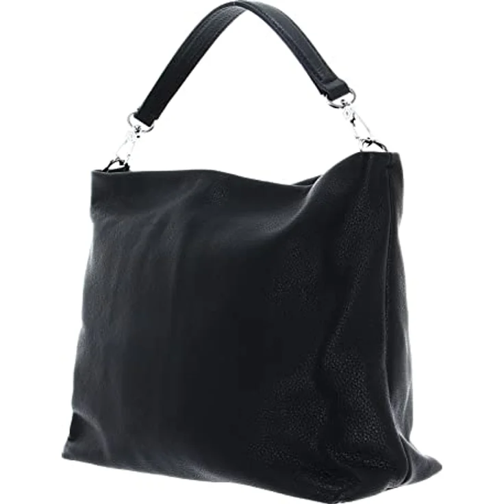 Abro Dalia Handtasche, elegante Lederhandtasche mit geräumigem Hauptfach, 32 cm, Schwarz – Bild 4
