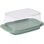Mepal Butterdose - New edition - Nordic sage – für 250 g Butter – transparenter Deckel – passt genau in die Kühlschranktüre – spülmaschinenfest
