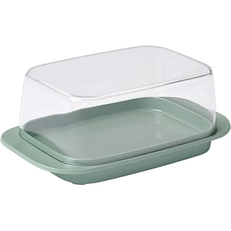 Mepal Butterdose - New edition - Nordic sage – für 250 g Butter – transparenter Deckel – passt genau in die Kühlschranktüre – spülmaschinenfest