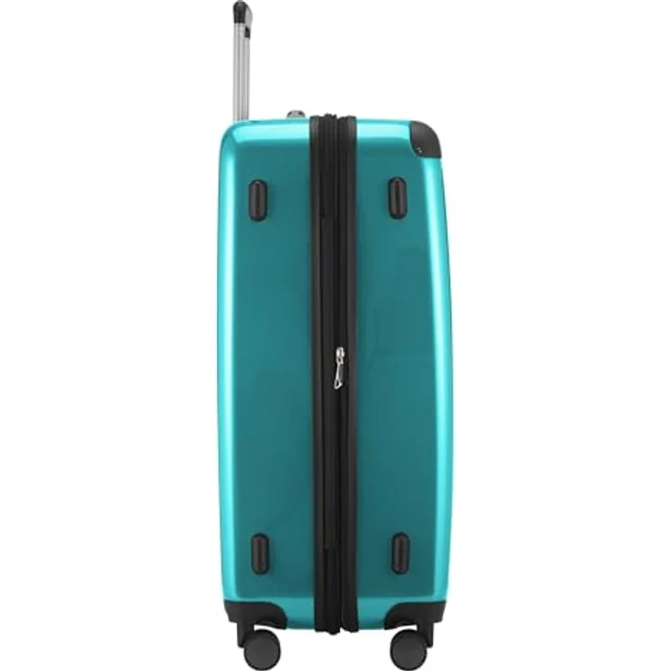 Hauptstadtkoffer Alex - Großer Hartschalen-Koffer, TSA, 4 Doppel-Rollen, Trolley, Rollkoffer, Reisekoffer, Volumenerweiterung, 75 cm, 119 Liter, Türkis – Bild 3