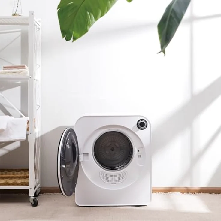 Green Blue GB410 Elektrischer Wäschetrockner | 3 kg Füllgewicht | Einstellbare Trockenzeit 20-180 Minuten | 830 W Leistung | Ablufttrockner für Kleidung | Freistehend oder Wandmontage – Bild 3