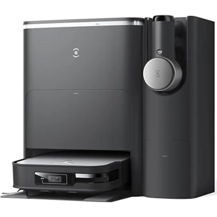 ECOVACS DEEBOT X2 Combo Saugroboter mit Wischfunktion 8700Pa mit Handstaubsauger, doppelte automatische Leerung, 15mm Mopp-Hebesystem, selbstreinigender Roboterstaubsauger, Heißwasser-Moppreinigung