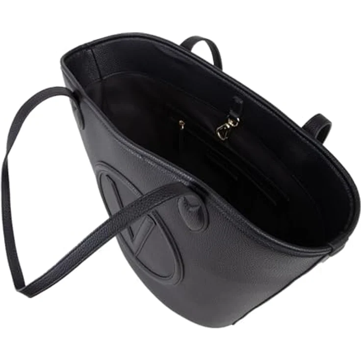 Valentino Special Covent Shopper Tasche, 29 cm, schwarz, 100% Polyurethan – Bild 4