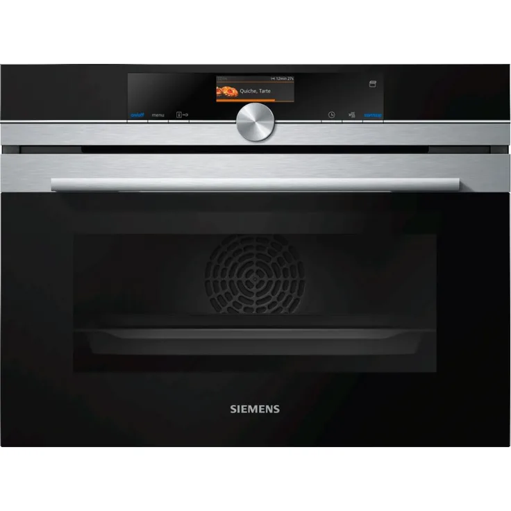 Siemens CS636GBS2, Backofen mit Dampffunktion, Energieeffizienzklasse A+, Einbau, Volumen 47 l, TFT-Display, Bedienung per Drehknebel