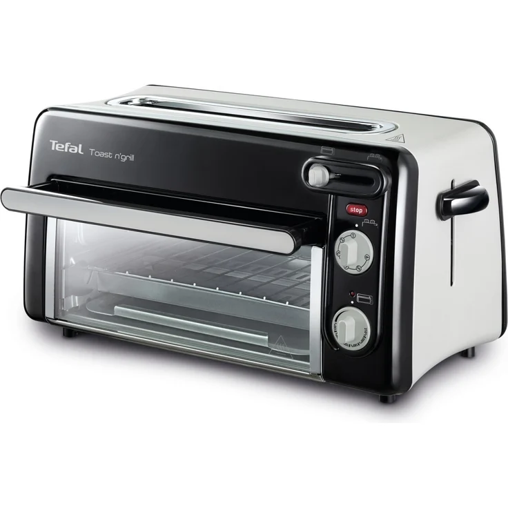 Tefal TL6008 Toast n Grill 2in1 Toaster und Mini-Ofen Langschlitztoaster, 1300W, schwarz, silber – Bild 1