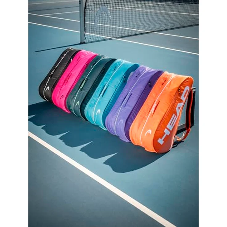 Head Sporttasche Tour Racquet Bag L BK, für 7-9 Tennisschläger, strapazierfähiges Polyester, gepolsterte Schultergurte – Bild 5