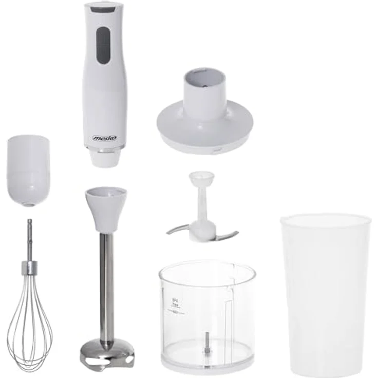 Mesko Stabmixer MS 4629, 500 W, Zerkleinerer & Becher, ergonomischer Griff, Edelstahlklingen – Bild 2