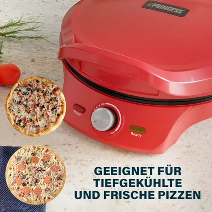 Princess Pizza-Maker – Ø 32 cm – Einstellbarer Thermostat – Multifunktional – Inklusive Grillfunktion – bis zu 200°C - BPA-frei - Princess – Bild 4