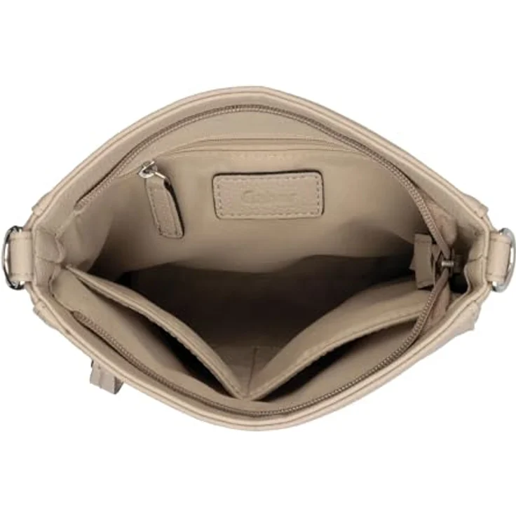 Gabor Silena Umhängetasche, 25 cm, Beige, mit verstellbarem Umhängeriemen und praktischen Fächern für Handy und Essentials – Bild 3