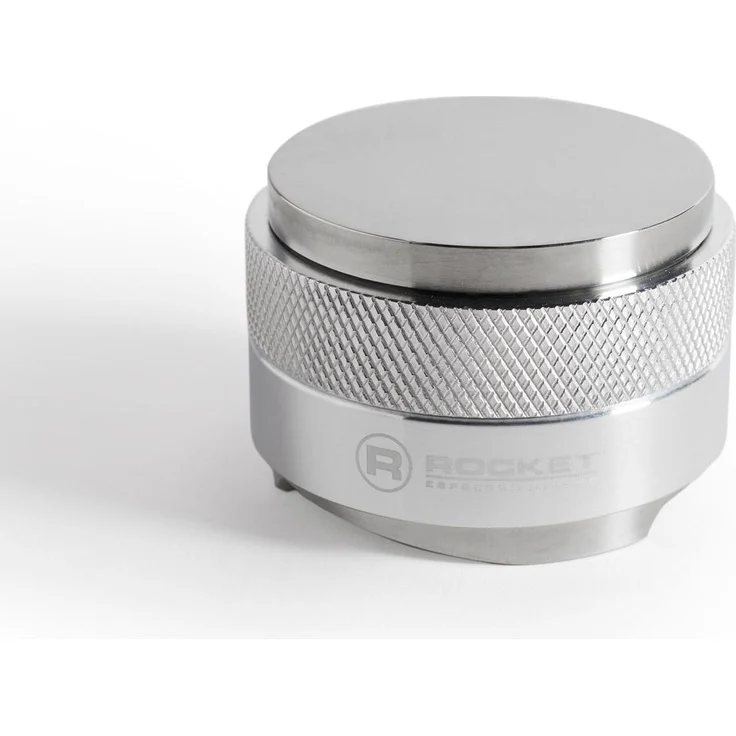 Rocket 2 in 1 Tamper Leveler, Edelstahl Zubehör für Kaffeemaschinen, Silber mit rutschfestem Design