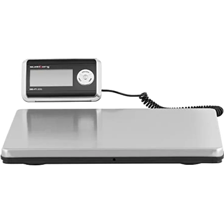 Steinberg Systems Feinwaage Digitale Paketwaage 300, mobile Industriewaage mit Edelstahlwiegefläche, Schwarz – Bild 4