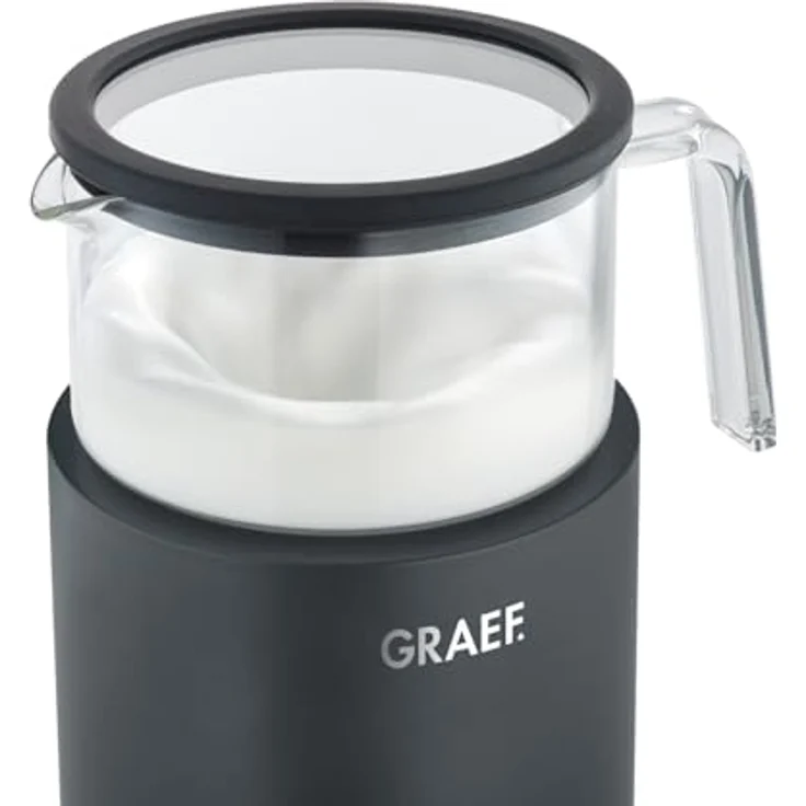 GRAEF Glas-Milchaufschäumer MS902, Induktion, Touch-Display, bis zu 400ml Milchschaum, heiße Schokolade, Graef – Bild 2