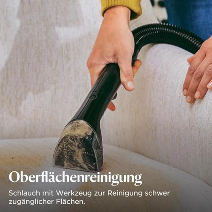 Bissell Revolution HydroSteam | Teppichreiniger mit Doppelreinigung | Entfernt Schmutz, Hartnäckige und Klebrige Flecken | Kabelbetrieben | Für Teppiche, Polster und Treppen | 77 dBa | 3670N – Bild 5