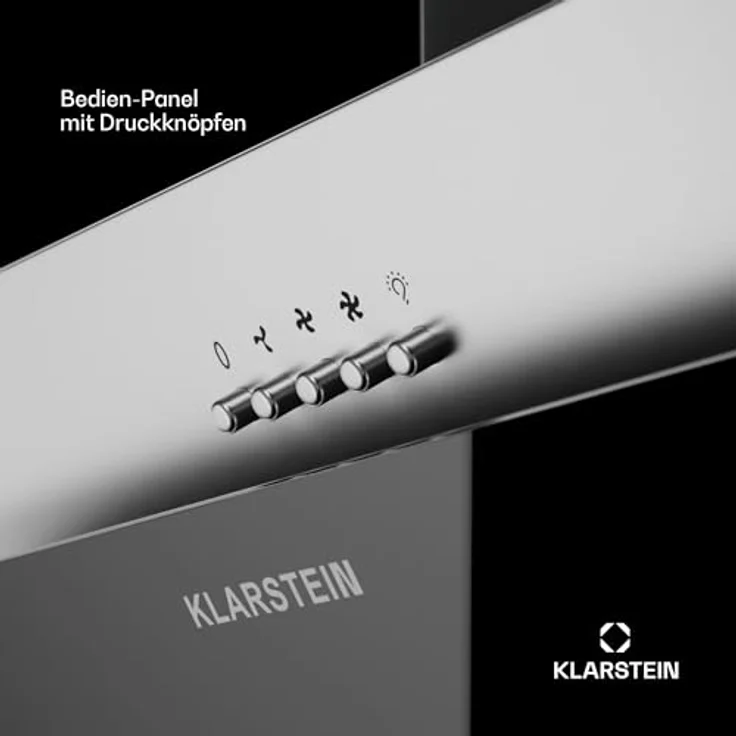 Klarstein Dunstabzugshaube 60cm, Abluft-Dunstabzugshaube mit Spülmaschinenfestem Filter aus Aluminium, Leise Abzugshaube Abluft, 305 m³/h Luftstrom, Wandhauben mit LEDs, Dunstabzug zur Wandmontage – Bild 5