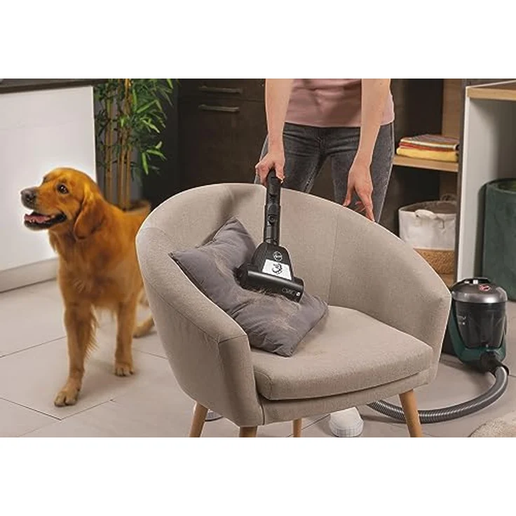 Hoover H-POWER 300 HP330ALG 011 Bodenstaubsauger, beutellos 850 Watt, Allergy Plus, silber-grün – Bild 3