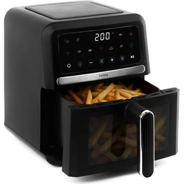 Huslog HUS1032 Heißluftfritteuse 5 l, 1500 W, Temperaturregelung, Timer, 10 automatische Programme – Bild 1