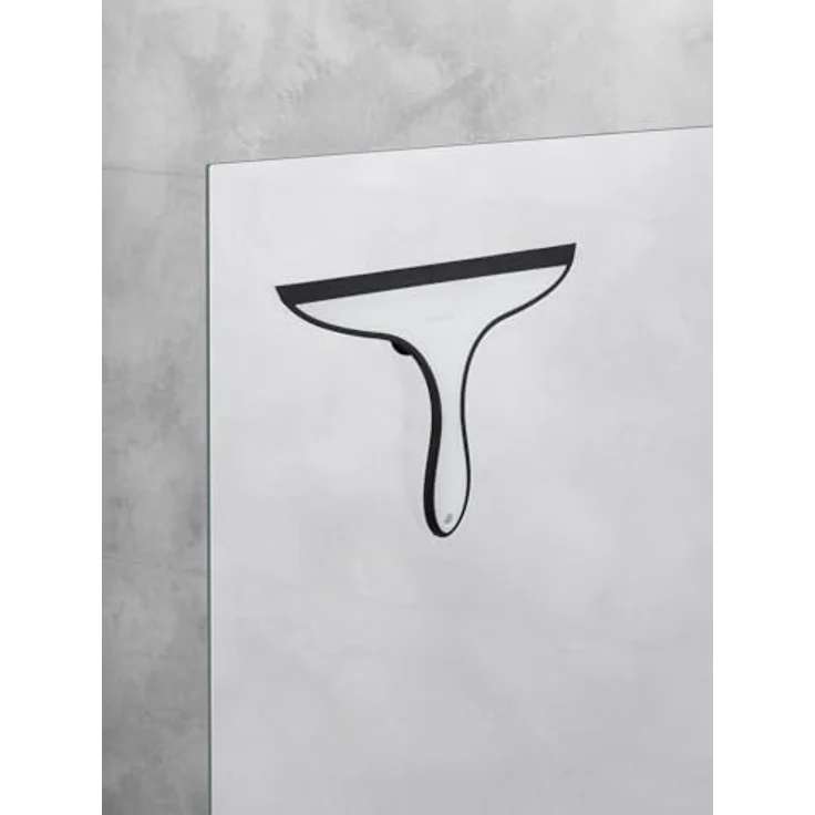 Wenko Badezimmerwischer Ibos Duschabzieher mit integrierten Saugnäpfen, Kunststoff PVC-PU und sonstige, Schwarz, 25 x 20 x 2.5 cm – Bild 6