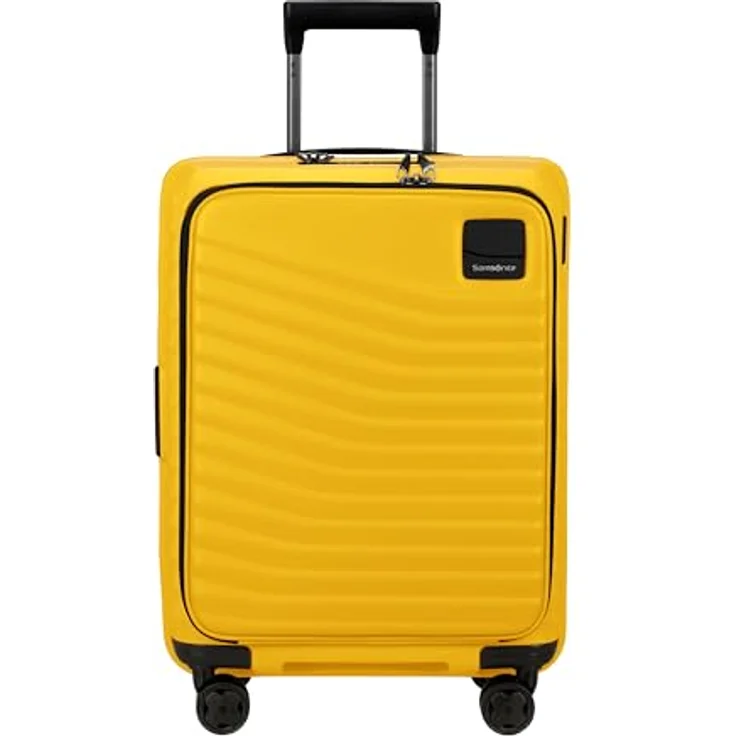 Samsonite Intuo Spinner 55, erweiterbarer Hartschalenkoffer Handgepäck 55 x 40 x 23/26 cm, 42/48 L, Gelb (Citrus), für EasyJet & die meisten Airlines, inkl. Fronttasche und TSA-Schloss – Bild 2
