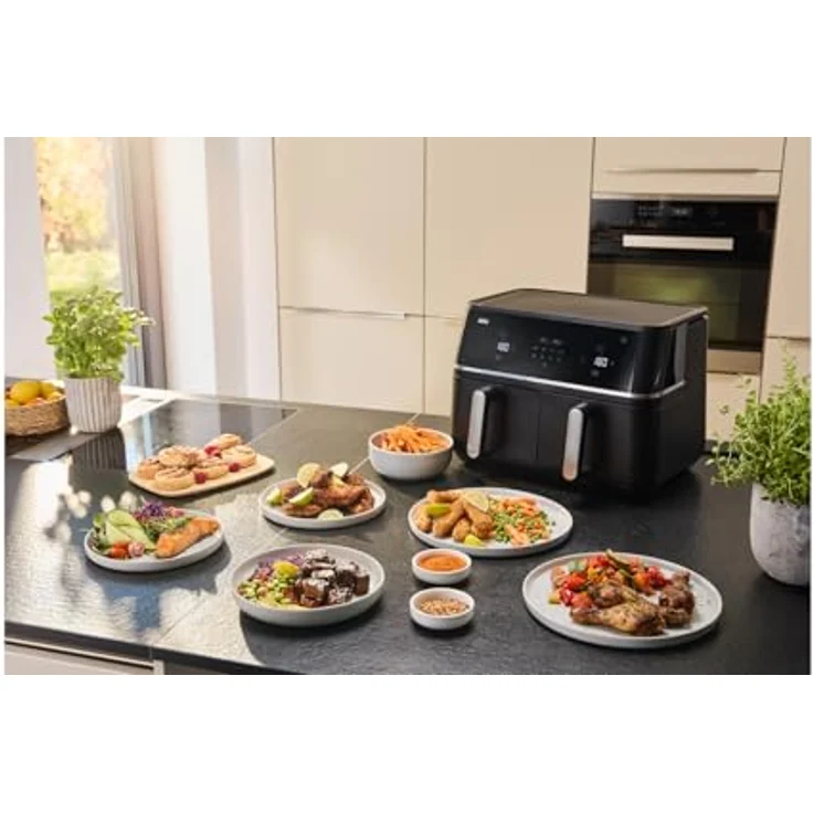 Braun Heißluftfritteuse TwinCook TD 5030 I BK, 2400 W, schwarz, mit Programmablauf- und Restzeitanzeige – Bild 8