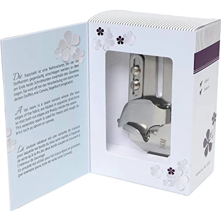 baby lock Nähmaschine Kappnahtsäumer, für robuste Stoffe wie Jeans und Canvas, blau – Bild 2