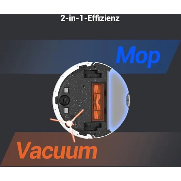 EZVIZ Saugroboter RE4 mit Wischfunktion, Staubsauger Roboter 4000PA, 3 in 1 Roboterstaubsauger WLAN, Alexa & APP-Steuerung, Ideal für Tierhaare, Teppiche und Hartböden – Bild 5