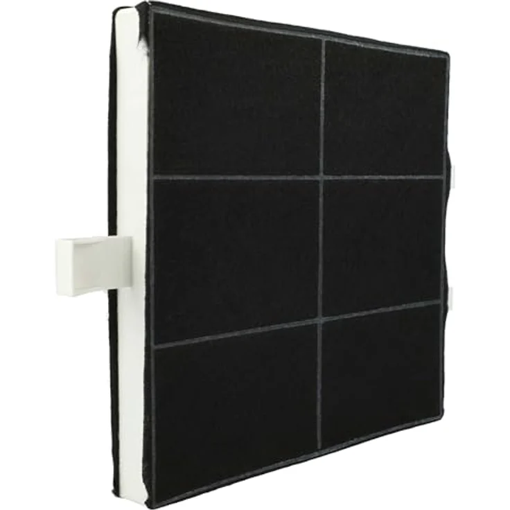 vhbw Aktivkohlefilter für Neff 00360732, DRZ94UC, FWKB-2222, 22,2 x 22,2 x 2,4 cm, schwarz/weiß, zur Geruchsfilterung in Dunstabzugshauben – Bild 3