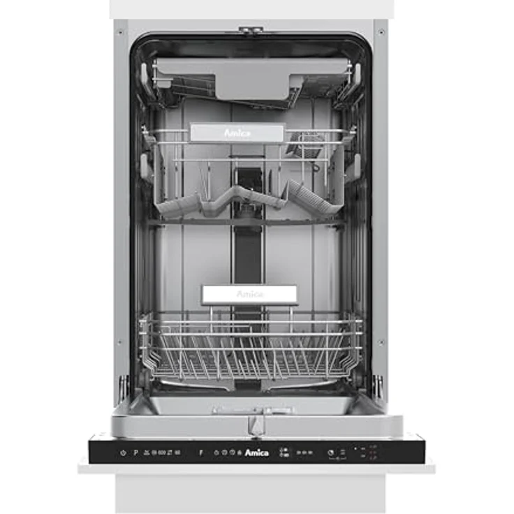 Amica EGSPV 584 900, Vollintegrierter Geschirrspüler 45 cm, 10 Maßgedecke, 8 l, 42 dB (A), Flex Besteckschublade, Aquastopp, 5 Programme – Bild 4