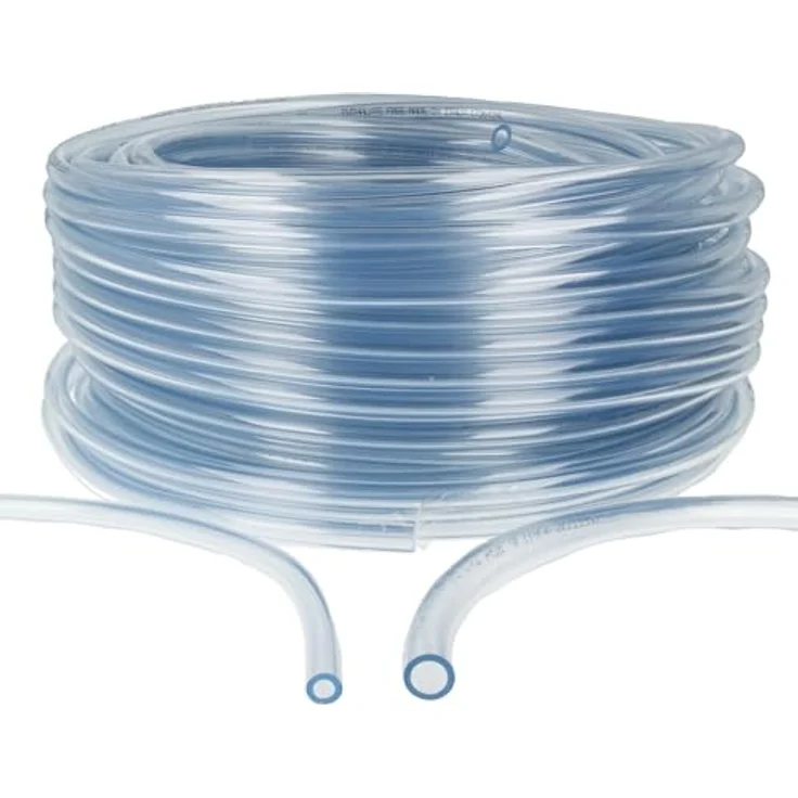 tecuro PVC-Schlauch transparent, für Lebensmittel, Wasser, Öl, Benzin, Innen-Ø 13 mm, max. +60°C, 1-Schicht-Aufbau, phthalatfrei – Bild 1