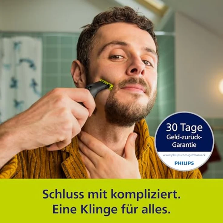 Philips Elektrorasierer OneBlade Pro 360 Face & Body QP6652/30, 3 Aufsätze, 360 Grad Klinge, 20 Längeneinstellungen, inkl. Ladestation & Reiseetui – Bild 2