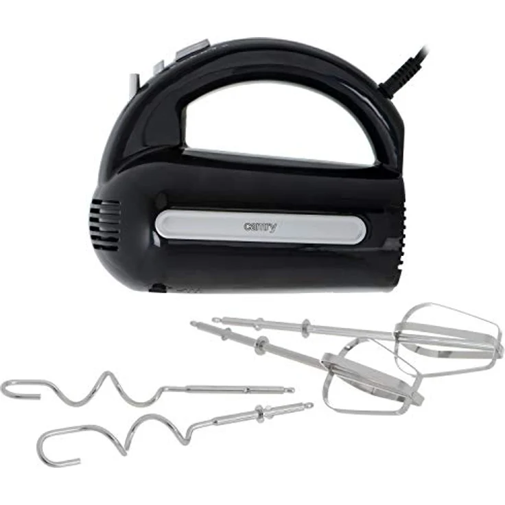 CAMRY CR 4218 Elektrischer Handrührer, 300 W, Handmixer mit 5 Arbeitsgeschwindigkeiten, Mixer mit 2 Knethaken und Rührbesen, Turbo-Taste – Bild 3
