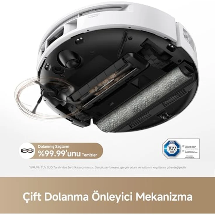 Mova Saugroboter S70 Roller, 28.000Pa Saugkraft, HydroForce-Wischen, 700 W, CovertSense-Navigation, 90mm flaches Gehäuse – Bild 5