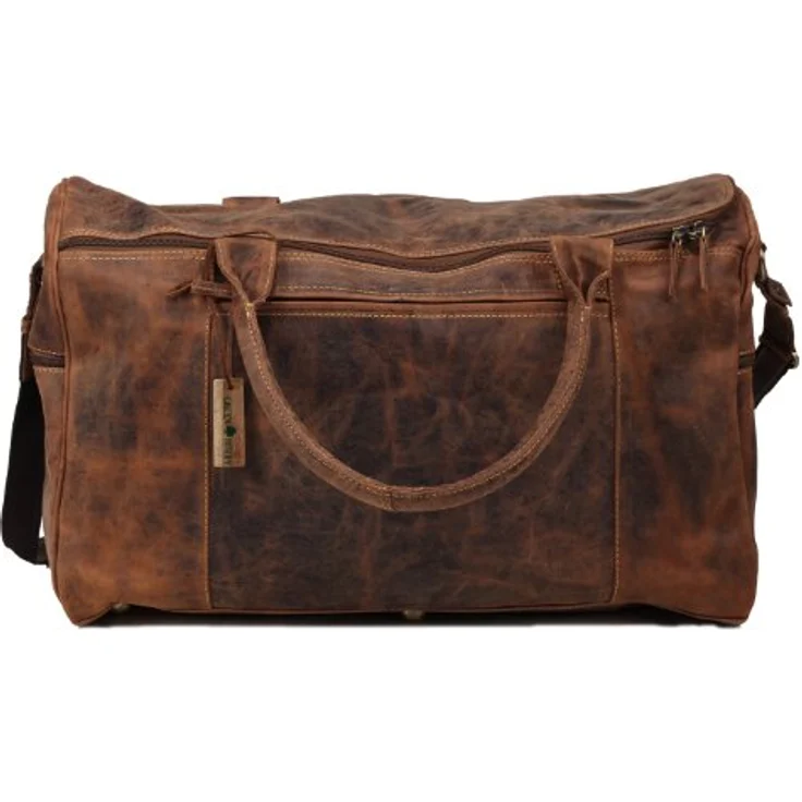 Greenburry Vintage Reisetasche aus 100% Leder, 54 cm, braun – Bild 3