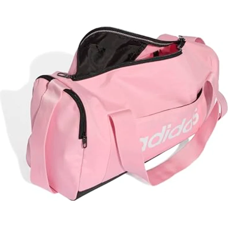 adidas Performance LINEAR DUFF Sporttasche, strapazierfähige Polyester-Duffelbag mit 11 Litern Volumen, Schwarz – Bild 7