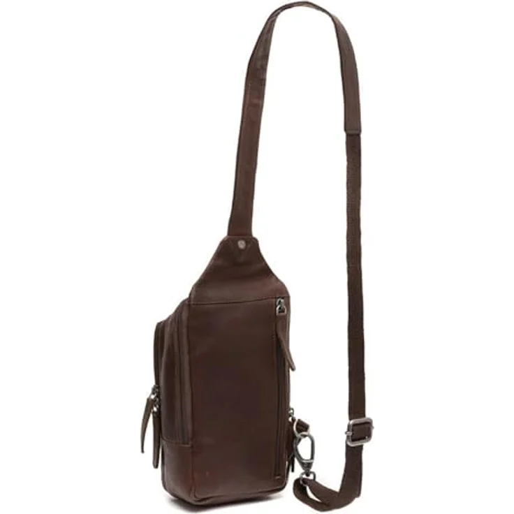 The Chesterfield Brand Bodybag Riga 0284, Handtasche aus gewachstem Rindleder im urbanen Vintage-Look, Braun – Bild 2
