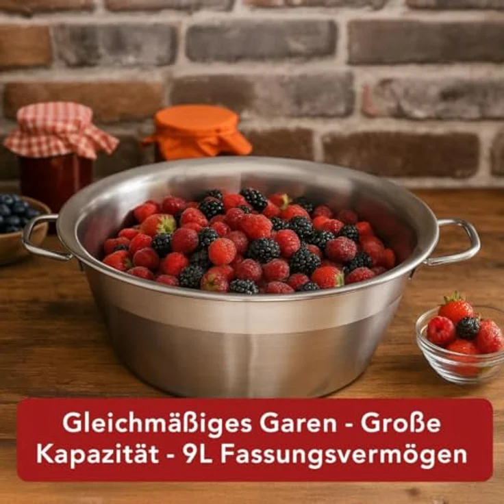 Baumalu 207150 Marmeladenschüssel, massives Kupfer, geeignet für alle Arten von Pfannen (außer Induktion) – Bild 4