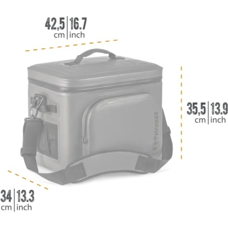 Petromax Kühlbox 22 l, olivgrün, mit wasserdichtem Reißverschluss für Langzeitausflüge – Bild 4